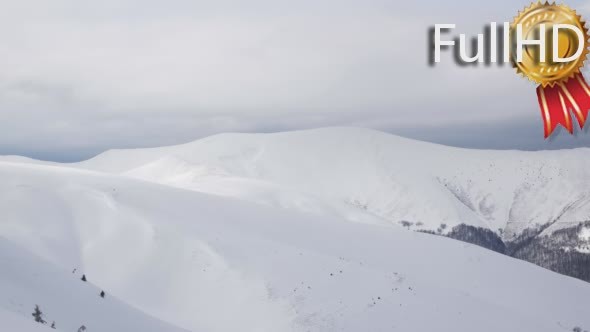 Beautiful Winter Mountains Landscape Panorama