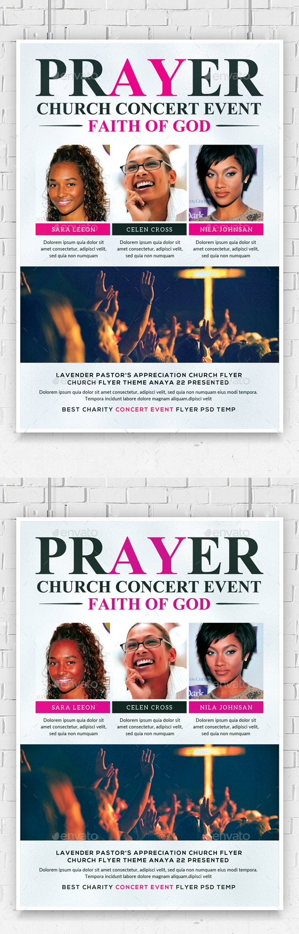 Faith and Prayer Church Flyer - Church Flyers