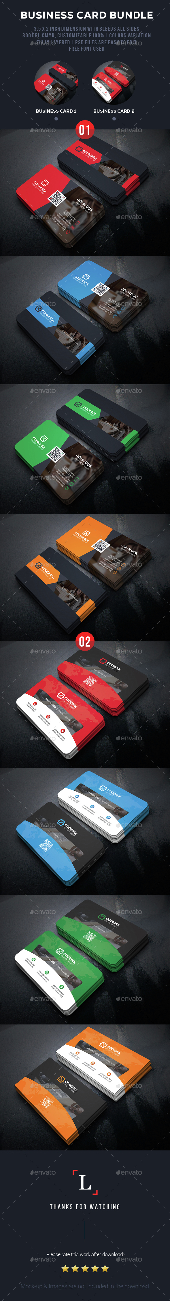 Business Card Bundle - Business Cards Print Templates