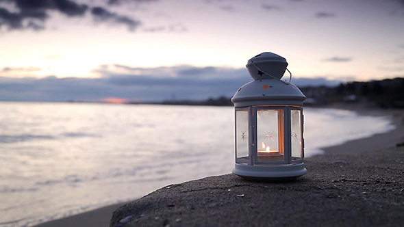 Lantern on the Beach