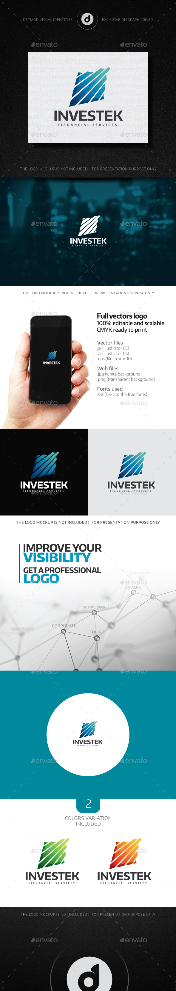 Investek Logo - Abstract Logo Templates