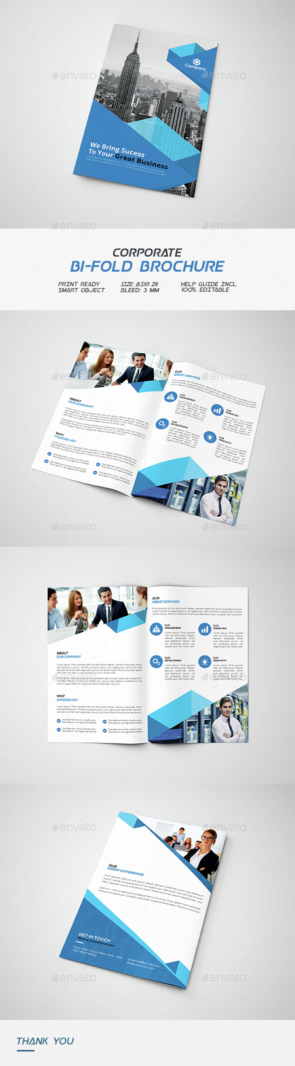 Corporate Bi-fold Brochure - Corporate Brochures