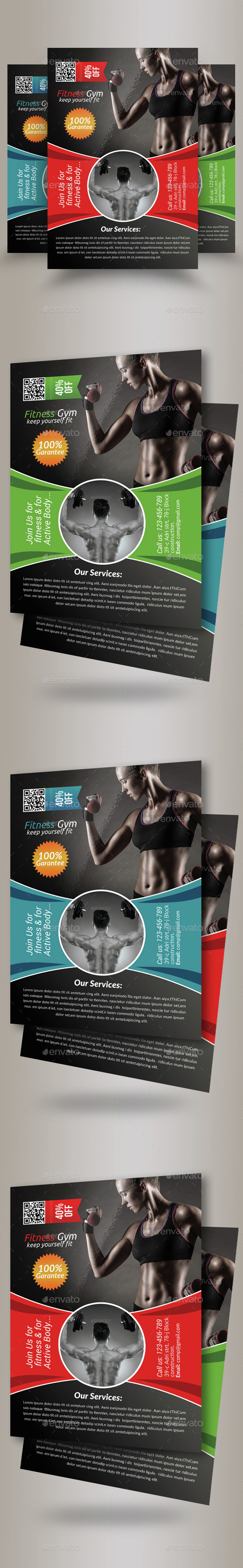 Body Fitness Gym Flyer Template - Sports Events