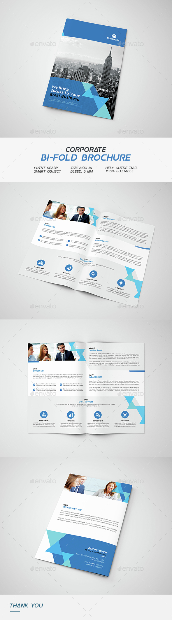 Corporate Bi-fold Brochure - Corporate Brochures