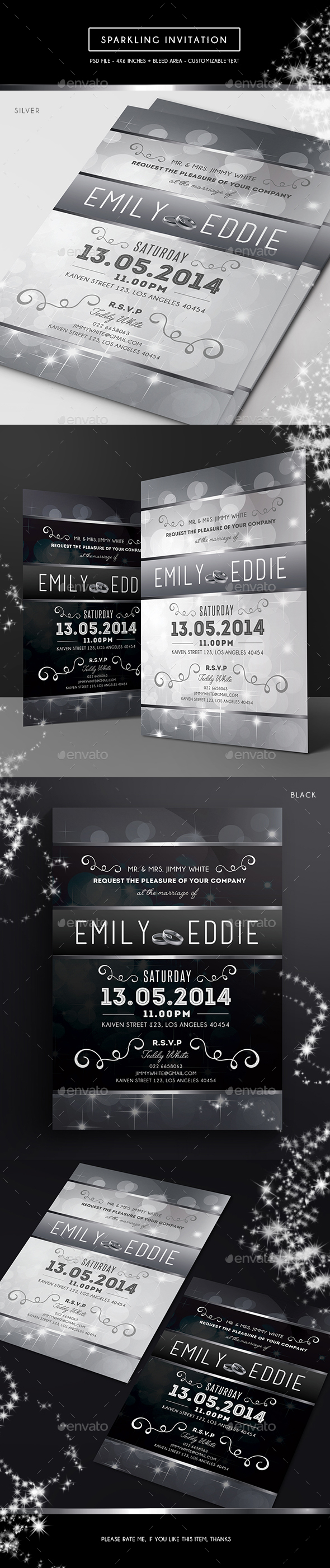 Sparkling Invitation - Weddings Cards & Invites