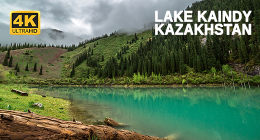 Mysterious Lake Kaindy in Kazakhstan - Timelapse