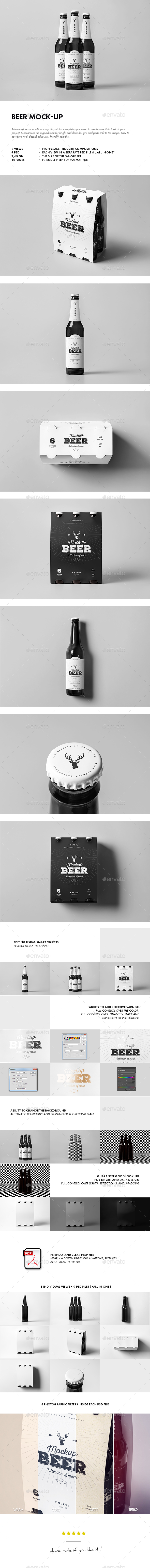 Beer Mock-up - Food and Drink Packaging
