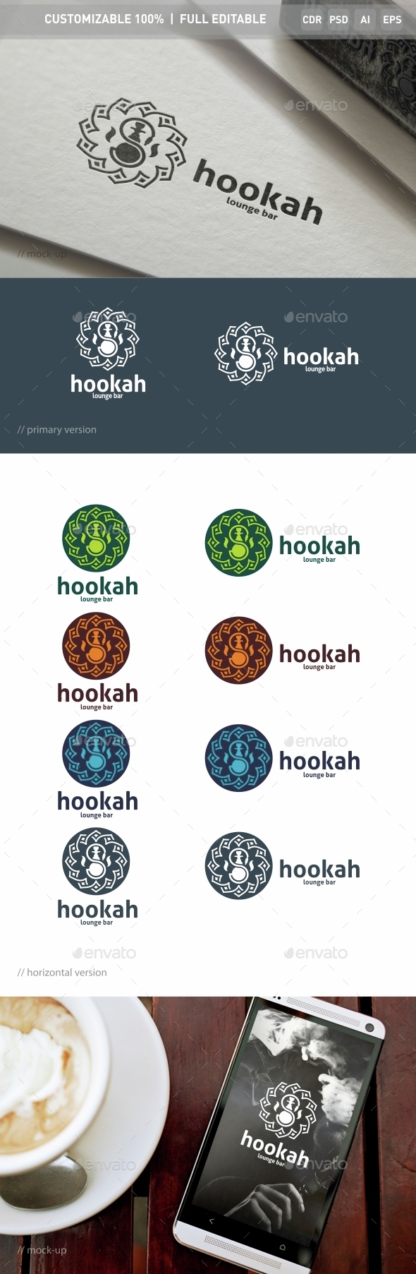 Hookah Logo Template - Objects Logo Templates