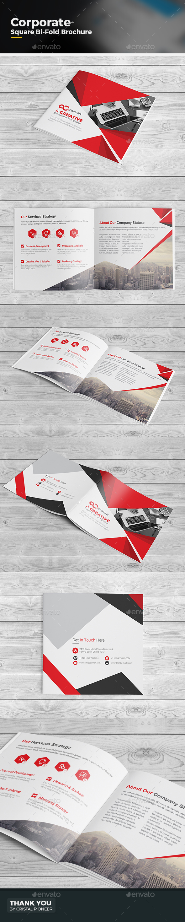 Bi Fold Brochure-Square - Corporate Brochures