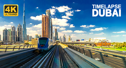 DUBAI, UAE - Timelapse
