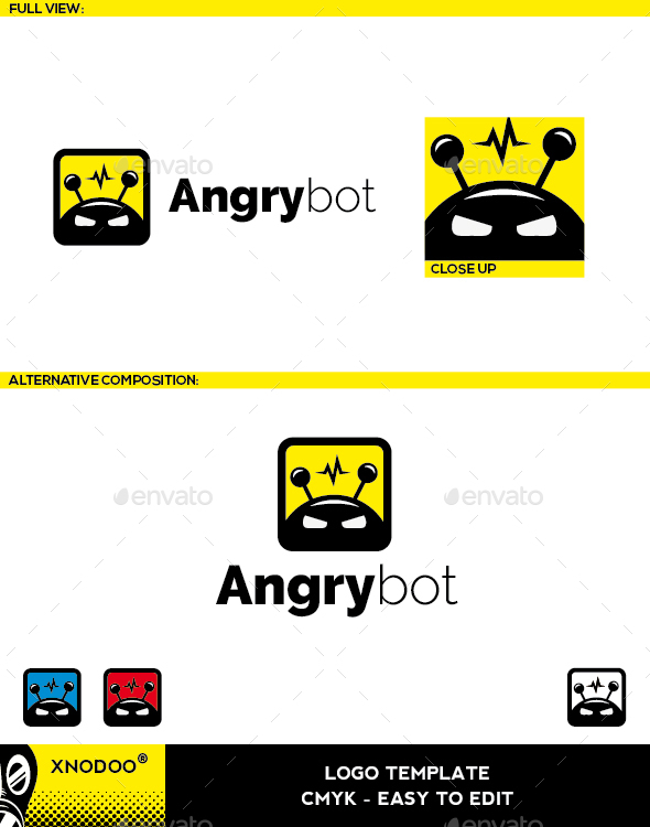 Angrybot Logo - Objects Logo Templates