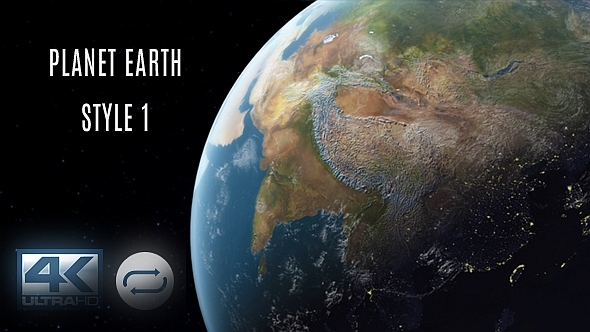 Planet Earth - Orbit View Ver. 1