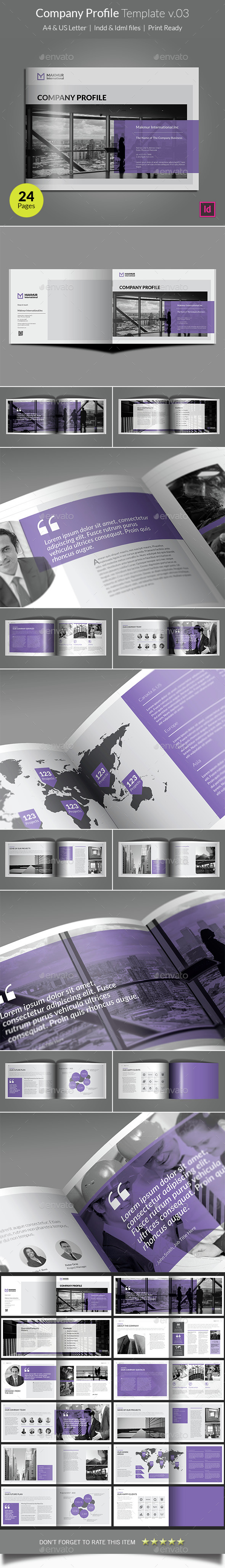 Company Profile Template v03 - Corporate Brochures