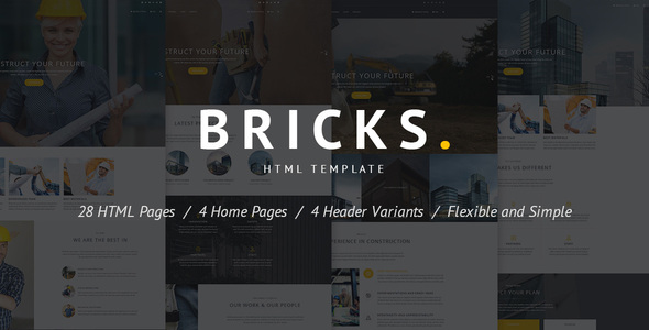 Construction & Building HTML Template - Bricks