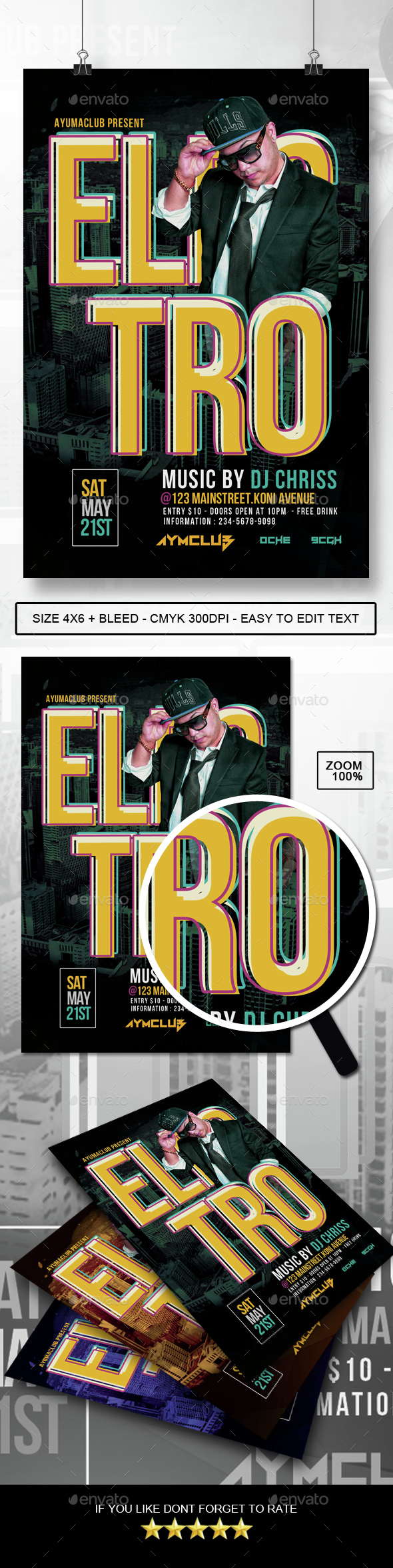 Electro Flyer - Clubs & Parties Events