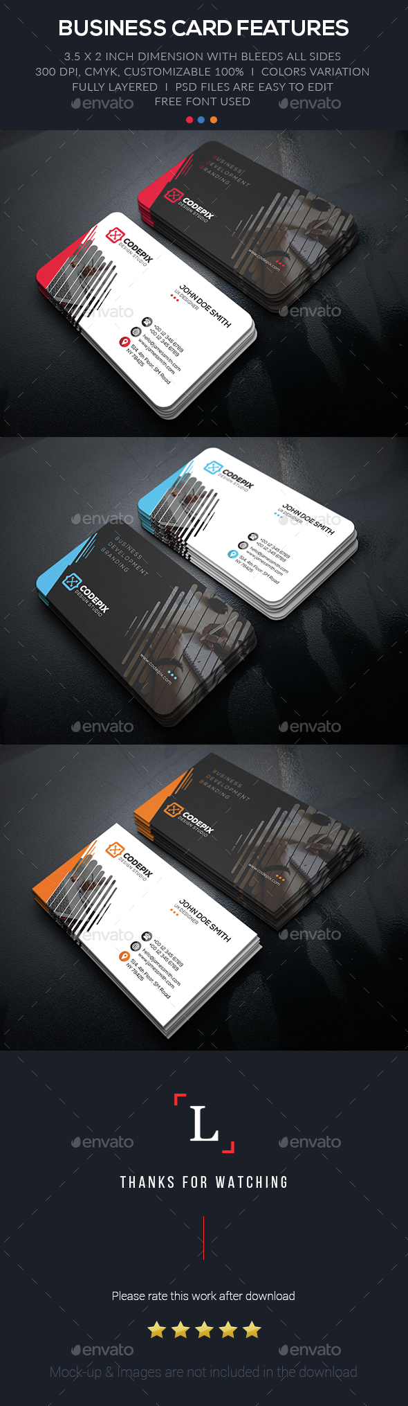Corporate Business Card - Business Cards Print Templates