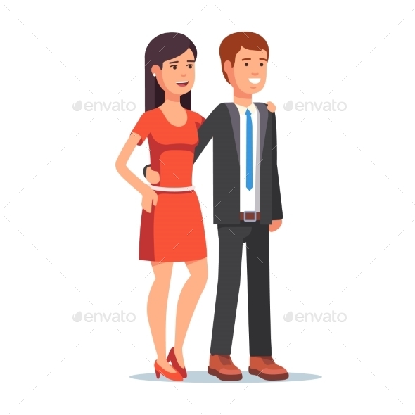 Smiling Couple - People Characters