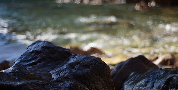 Rock and Turquoise Water