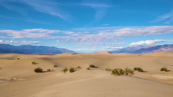 Mesquite Flat Sand Dunes on Sunny Day. Death Valley National Park. California, USA alt
