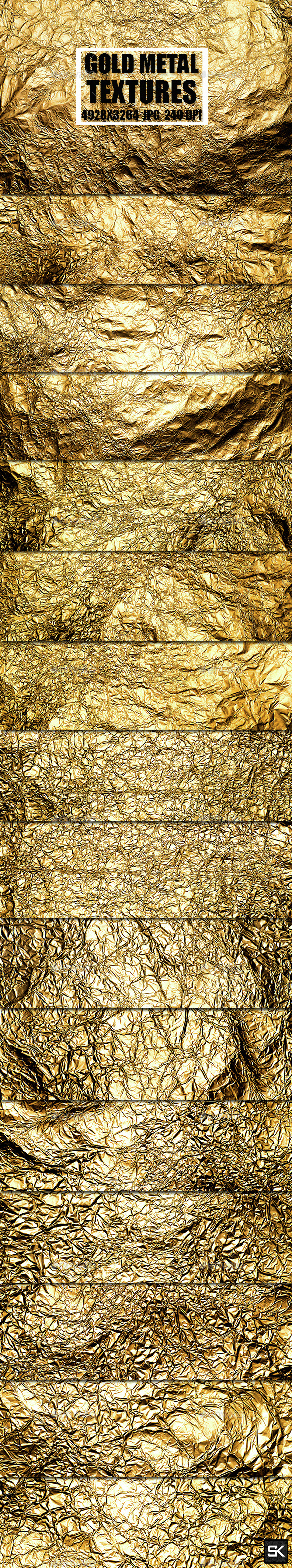 Gold Metal Textures 2 - Metal Textures