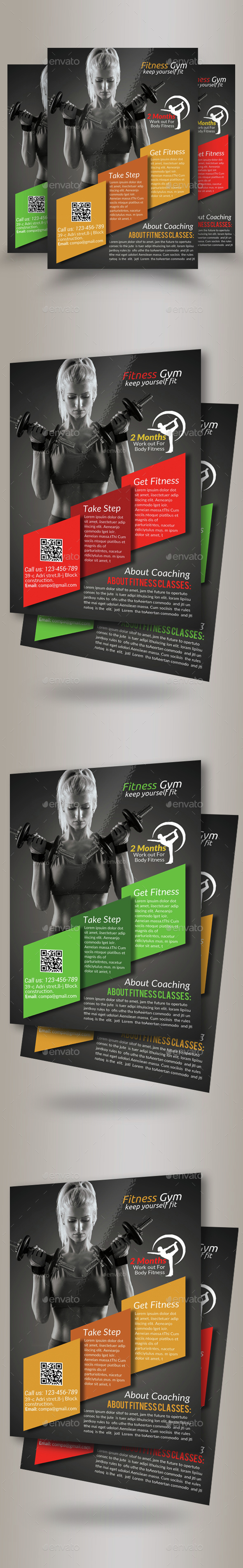 Body Fitness Club Flyer Template - Sports Events
