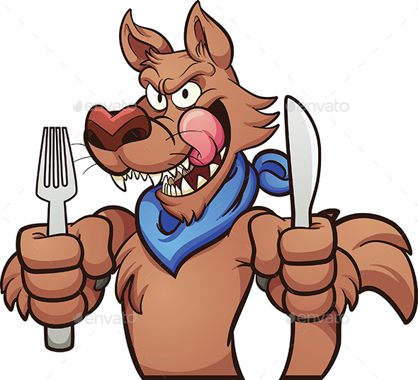 Hungry Wolf - Animals Characters