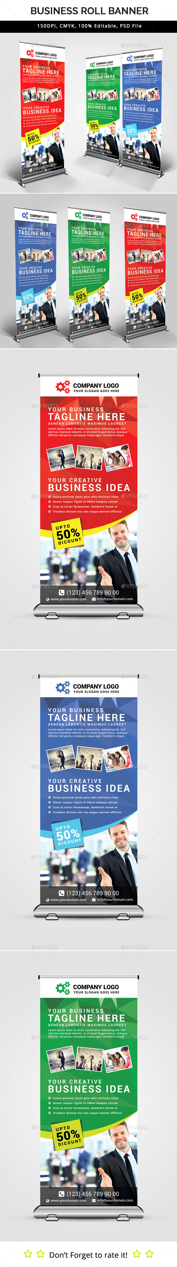 Multipurpose Business Roll Up Banner V33 - Signage Print Templates