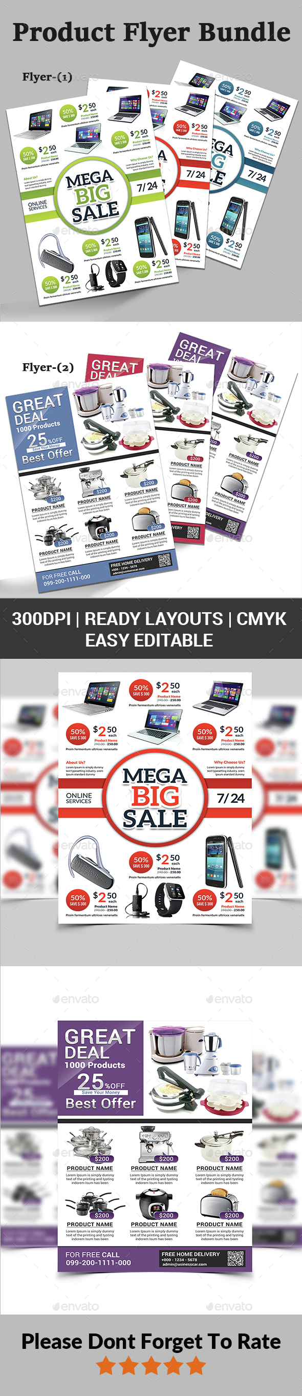Product Promotion Flyer Bundle - Corporate Flyers