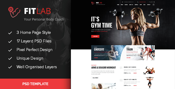FITLAB - Fitness - ThemeForest 15235365