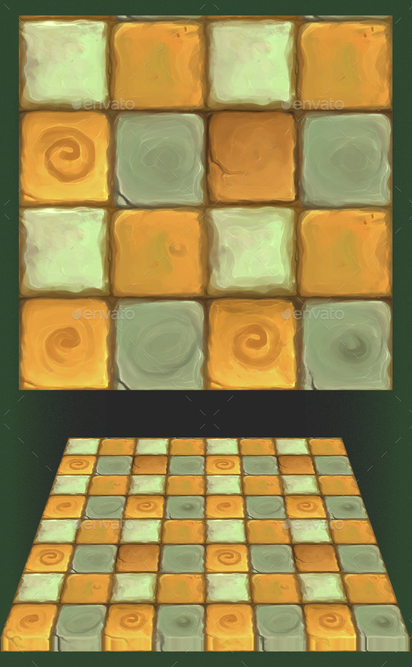Stone Floor Tile - 3Docean 15321293