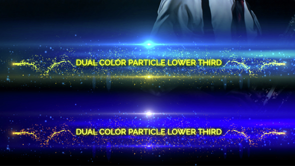Dual Color Particle Lower Third