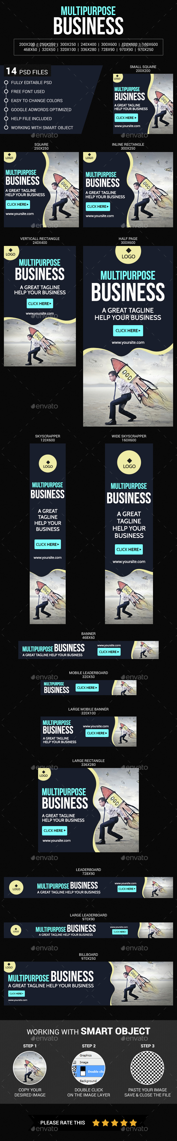 Multi Purpose Business - Banners & Ads Web Elements