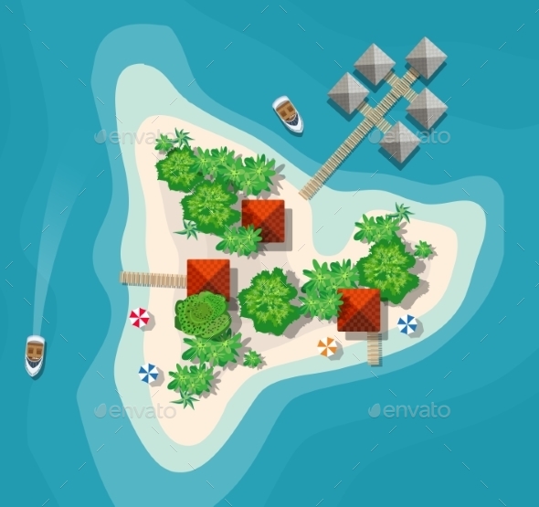 Island Paradise View - Landscapes Nature