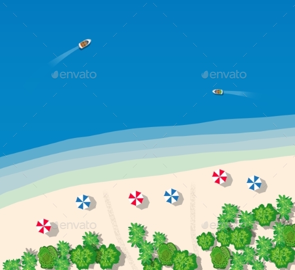 Summer Vacation Hotel - Travel Conceptual