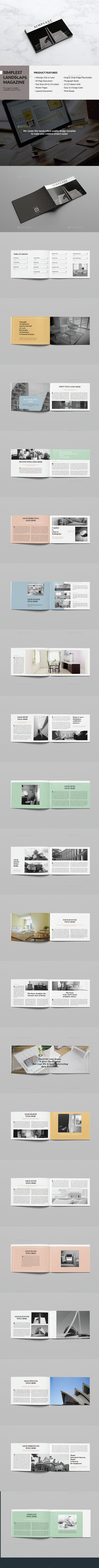 Simplest Landscape Magazine - Magazines Print Templates