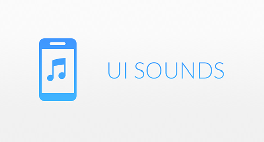 User Interface sounds