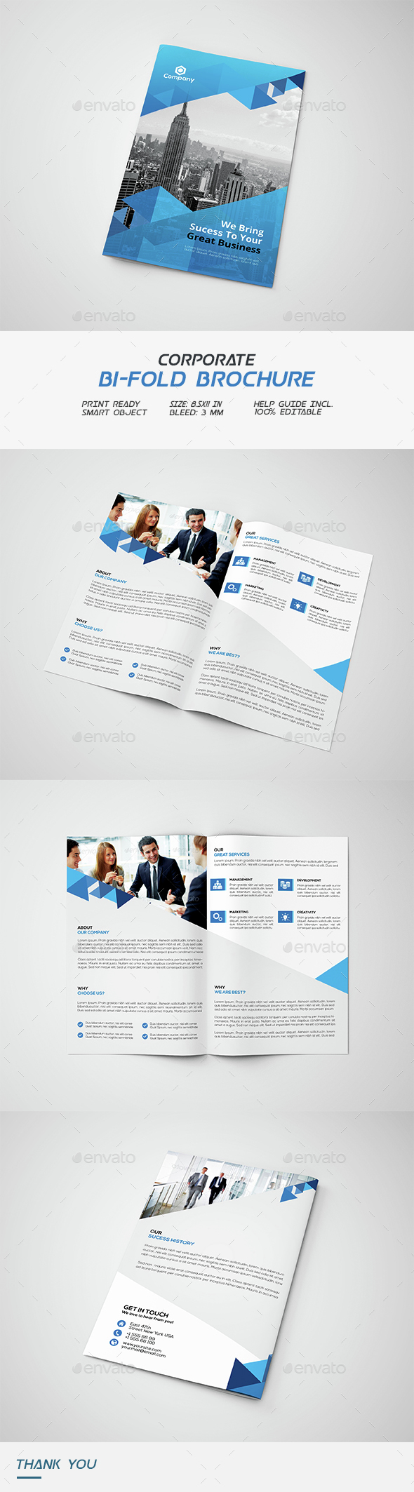 Corporate Bi-fold Brochure - Corporate Brochures
