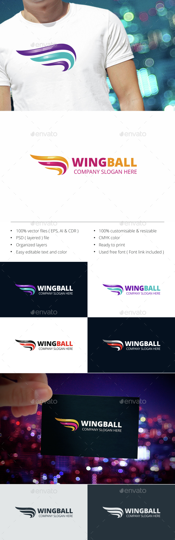 Wing - Objects Logo Templates