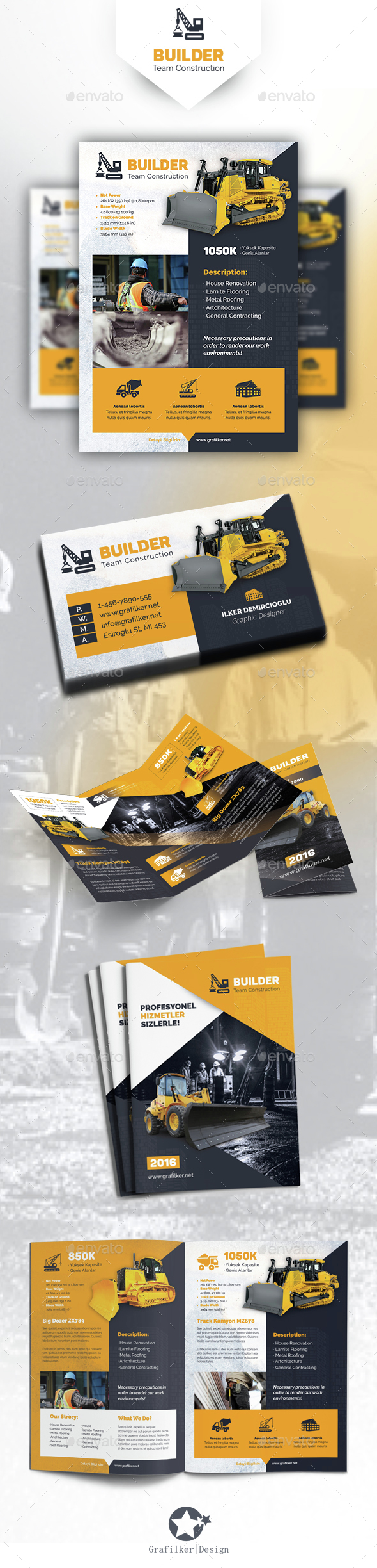 Construction Bundle Templates - Corporate Flyers