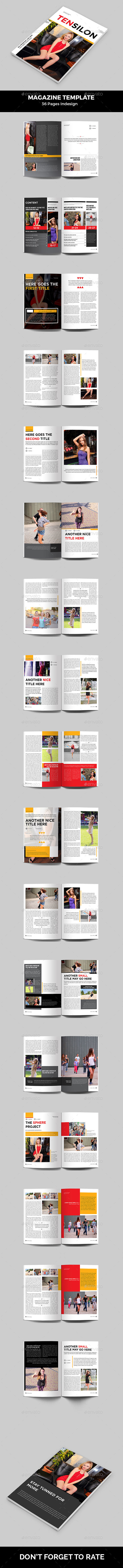 Magazine Template - Magazines Print Templates