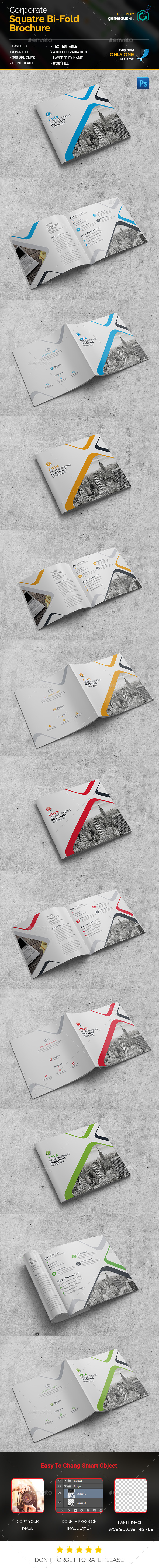 Pro Square Bi-Fold Brochure - Corporate Brochures