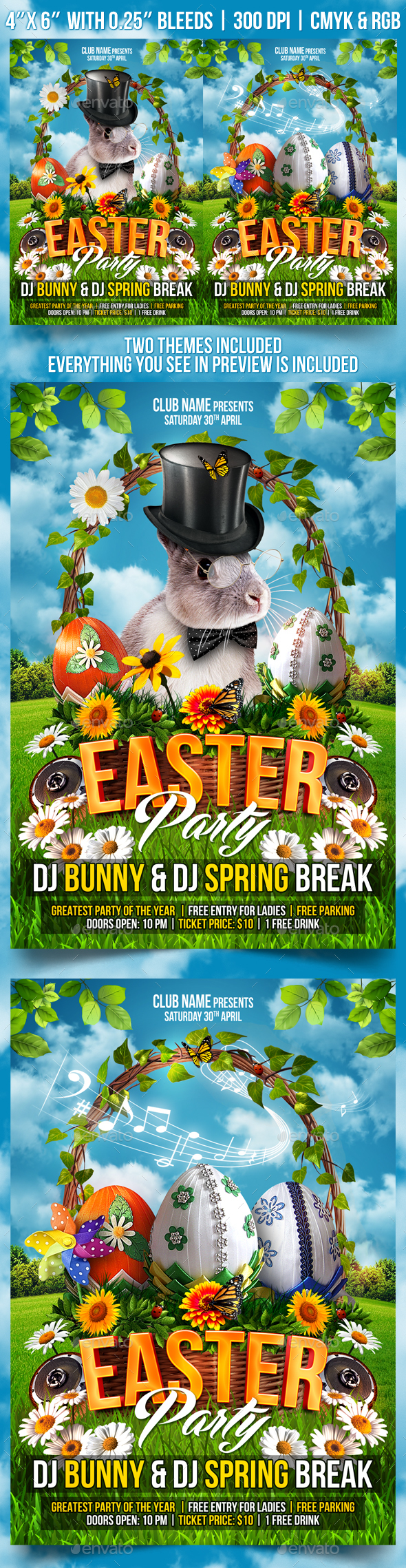 Easter Party Flyer - Clubs & Parties Events