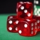 Red Dice, Casino Chips, Cards Rotation On Green Felt - VideoHive Item for Sale