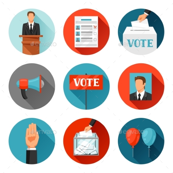 Vote Political Elections Icons - Concepts Business