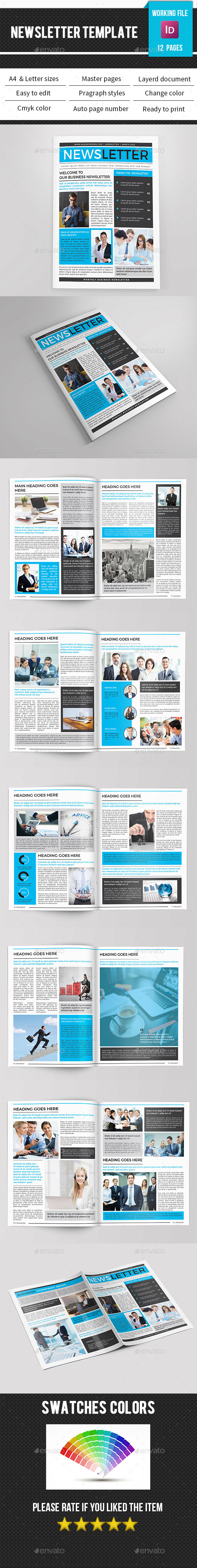 Corporate Newsletter-V10 - Newsletters Print Templates