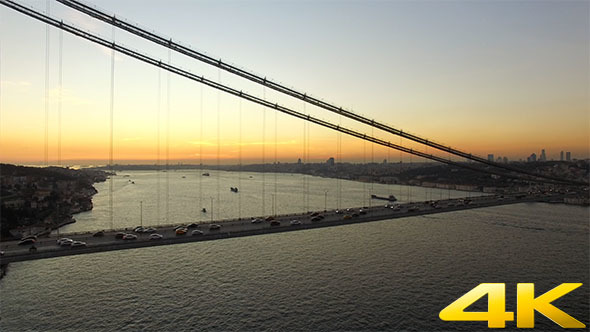 Istanbul Bosphorus Bridge and Sunset alt