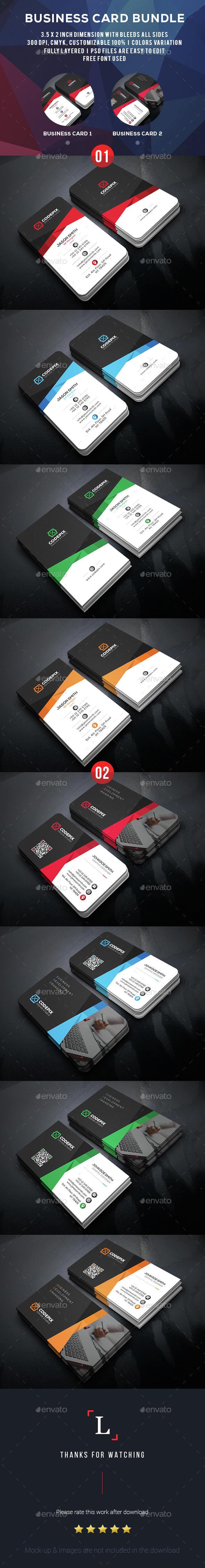 Business Card Bundle - Business Cards Print Templates