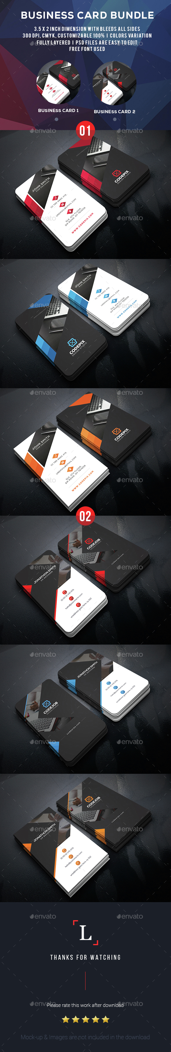 Soft Business Card Bundle - Business Cards Print Templates
