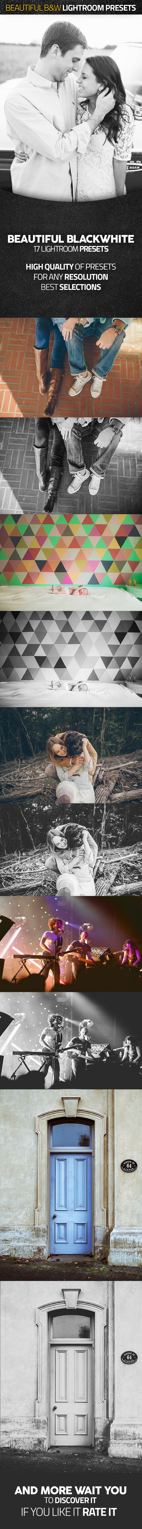 Beautiful Blackwhite Lightroom Presets - Black and white Lightroom Presets