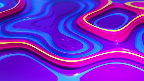 Bright Colorful Abstract Liquid
